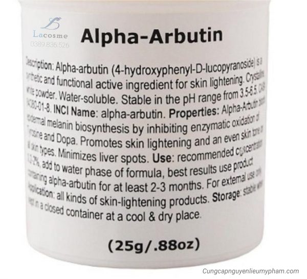 Chất làm trắng Alpha Arbutin